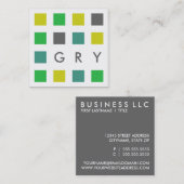 Carte De Visite Carré carrés de mod (Devant / Derrière)
