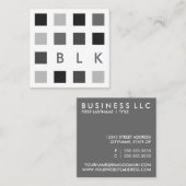 Carte De Visite Carré carrés de mod (Devant / Derrière)