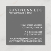 Carte De Visite Carré carrés de mod (Dos)