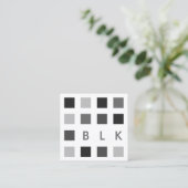 Carte De Visite Carré carrés de mod (Debout devant)