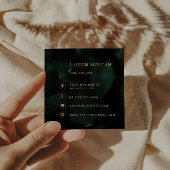 Carte De Visite Carré Céleste du croissant d'émeraude