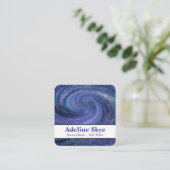 Carte De Visite Carré Celestial glittering swirl (Debout devant)