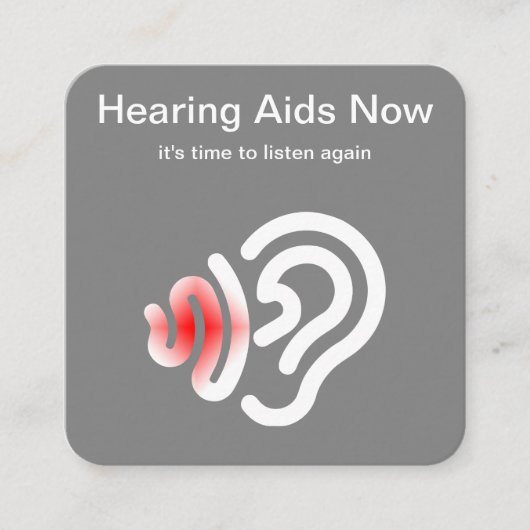 Carte De Visite Carré Centre et audiologie de prothèse auditive (Devant)