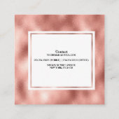 Carte De Visite Carré Cerise d'aquarelle professionnelle (Dos)