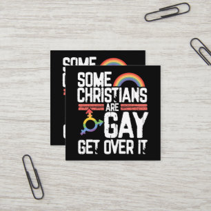 Carte De Visite Carré Certains chrétiens sont gays, passez à autre chos