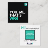 Carte De Visite Carré C'est Wig (Devant / Derrière)