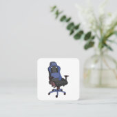 Carte De Visite Carré Chaise de jeu (Debout devant)