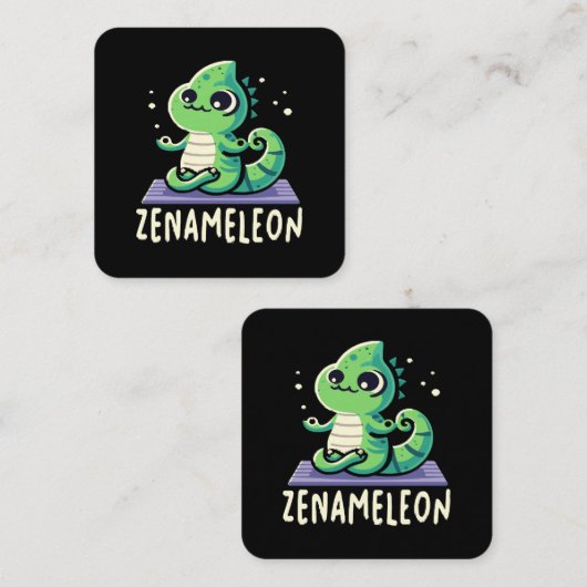 Carte De Visite Carré Chameleon Lover (Devant / Derrière)