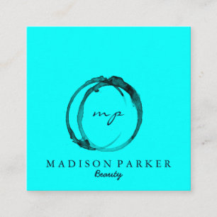 Carte De Visite Carré Champagne Elégante Moderne Beauté Abstraite Stylis