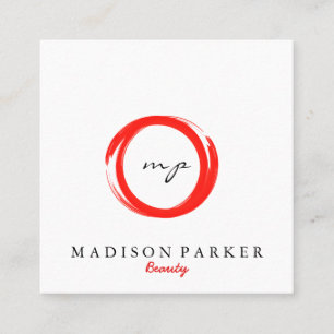 Carte De Visite Carré Champagne Elégante Moderne Beauté Abstraite Stylis