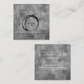 Carte De Visite Carré Champagne Elégante Moderne Beauté Abstraite Stylis (Devant / Derrière)