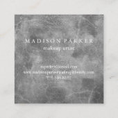 Carte De Visite Carré Champagne Elégante Moderne Beauté Abstraite Stylis (Dos)