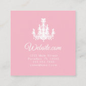 Carte De Visite Carré CHANGEMENT DE COULEUR DU Lustre DE Coco - (Dos)