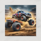 Carte De Visite Carré Chaos sur les roues : Monster Truck Smash Derby (Dos)