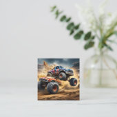 Carte De Visite Carré Chaos sur les roues : Monster Truck Smash Derby (Debout devant)