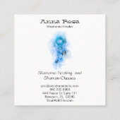 Carte De Visite Carré *~* Chasseur de rêves de chaman de tribu sacré (Dos)