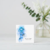 Carte De Visite Carré *~* Chasseur de rêves de chaman de tribu sacré (Debout devant)