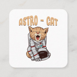 Carte De Visite Carré Chat Astro