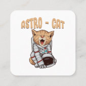 Carte De Visite Carré Chat Astro (Dos)