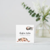 Carte De Visite Carré Chats endormis (Debout devant)