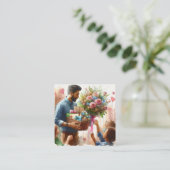 Carte De Visite Carré Chef-d'oeuvre (Debout devant)