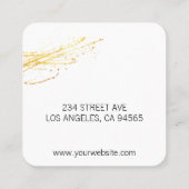 Carte De Visite Carré Chef exécutif (Dos)