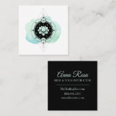 Carte De Visite Carré Chemin sacré calmant de symbole de *~* au nirvana (Devant / Derrière)