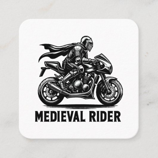 Carte De Visite Carré chevalier médiéval (Devant)