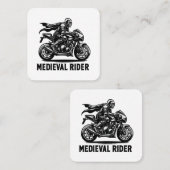Carte De Visite Carré chevalier médiéval (Devant / Derrière)