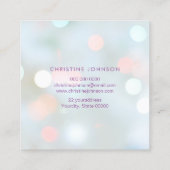 Carte De Visite Carré ・ chevelure styliste bokeh (Dos)