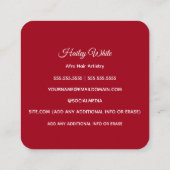 Carte De Visite Carré Cheveux Afro (Dos)