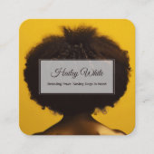 Carte De Visite Carré Cheveux Afro (Devant)