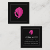 Carte De Visite Carré Cheveux femmes | Coiffeuse professionnelle (Devant / Derrière)