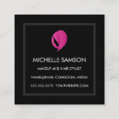 Carte De Visite Carré Cheveux femmes | Coiffeuse professionnelle (Dos)