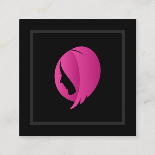 Carte De Visite Carré Cheveux femmes | Coiffeuse professionnelle (Devant)