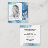 Carte De Visite Carré *~* Chic Populaire Modèle de cheveux actrice Stars (Devant / Derrière)