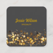 Carte De Visite Carré Chic QR Code lumière pastel professionnel parties (Devant)