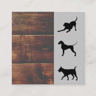 Carte De Visite Carré Chien Groomer   Formateur   AMOUREUX DES CHIENS   