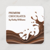 Carte De Visite Carré Chocolatier maître (Devant)
