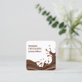 Carte De Visite Carré Chocolatier maître (Debout devant)