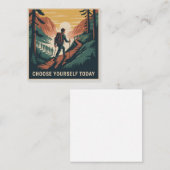 Carte De Visite Carré Choose Yourself Today (Devant / Derrière)