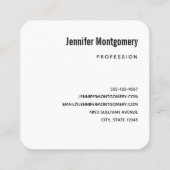 Carte De Visite Carré Ciel dégradé rose et bleu pastel (Dos)