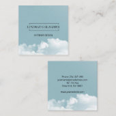 Carte De Visite Carré Ciel moderne (Devant / Derrière)