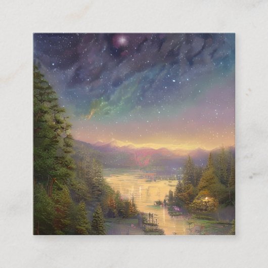 Carte De Visite Carré Ciel nocturne (Devant)