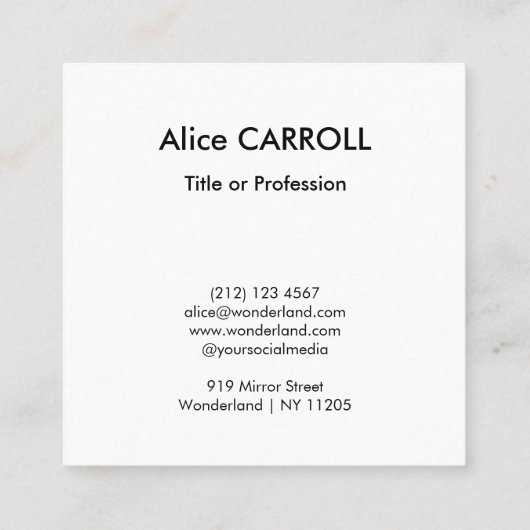 Carte De Visite Carré Claude Monet - Impression, lever du soleil - Code  (Dos)