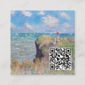 Carte De Visite Carré Claude Monet - Promenade Cliff à Pourville - Code  (Devant)