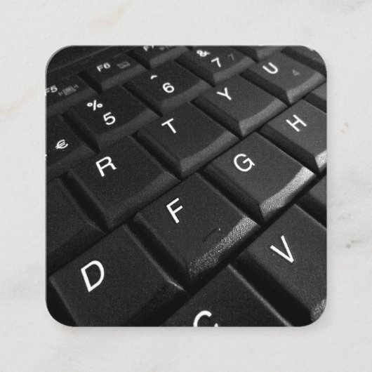 Carte De Visite Carré Clavier de portable (Devant)