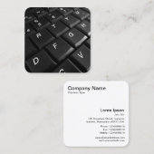 Carte De Visite Carré Clavier de portable (Devant / Derrière)