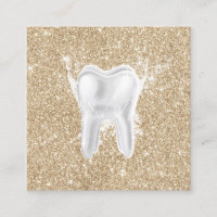 Clinique dentaire d'étincelle moderne d'or de dent