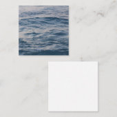 Carte De Visite Carré Closeuse d'eau de mer (Devant / Derrière)